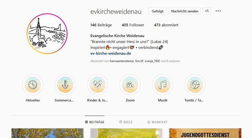Unser Instagram Kanal