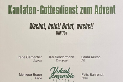 Kantaten - Gottesdienst zum Advent